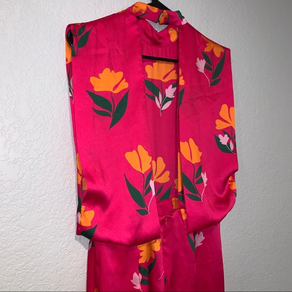 ZARA NWT NEW LONG PRINT JUMPSUIT EXTRA SMALL XS MEDIUM BLOGGER’S FAV 7824/017 - Picture 11 of 11